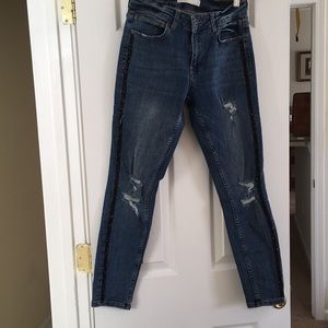 Distressed jeans